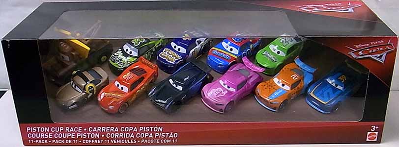 MATTEL CARS 2018 PISTON CUP RACE 11PACK [MICHAEL ROTOR入り] パッケージ傷み特価